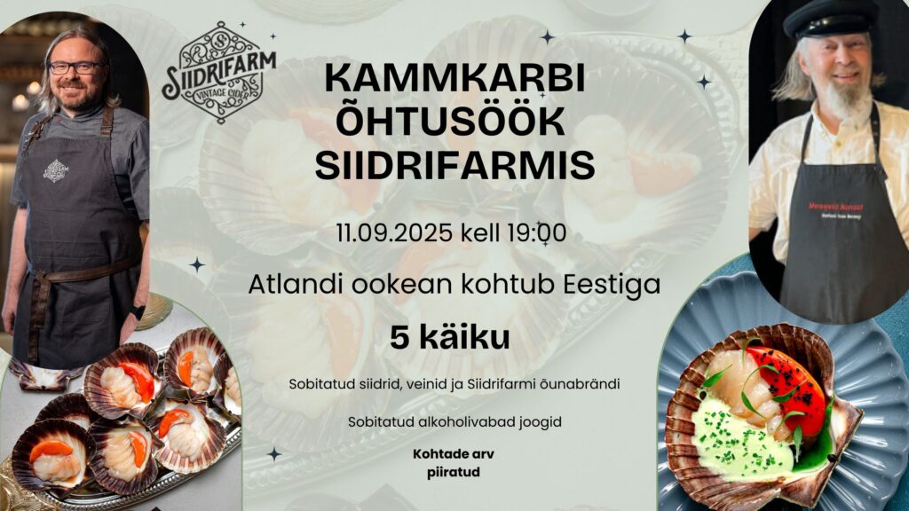 kammkarbi õhtusöök siidrifarm